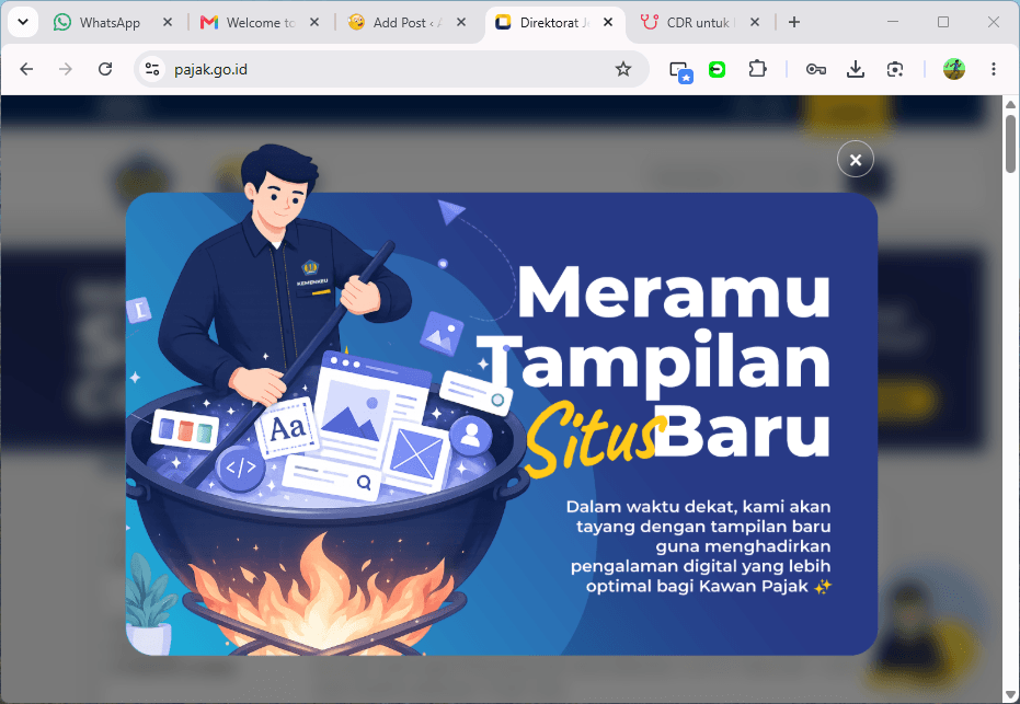 Menyambut Wajah Baru Pajak.go.id